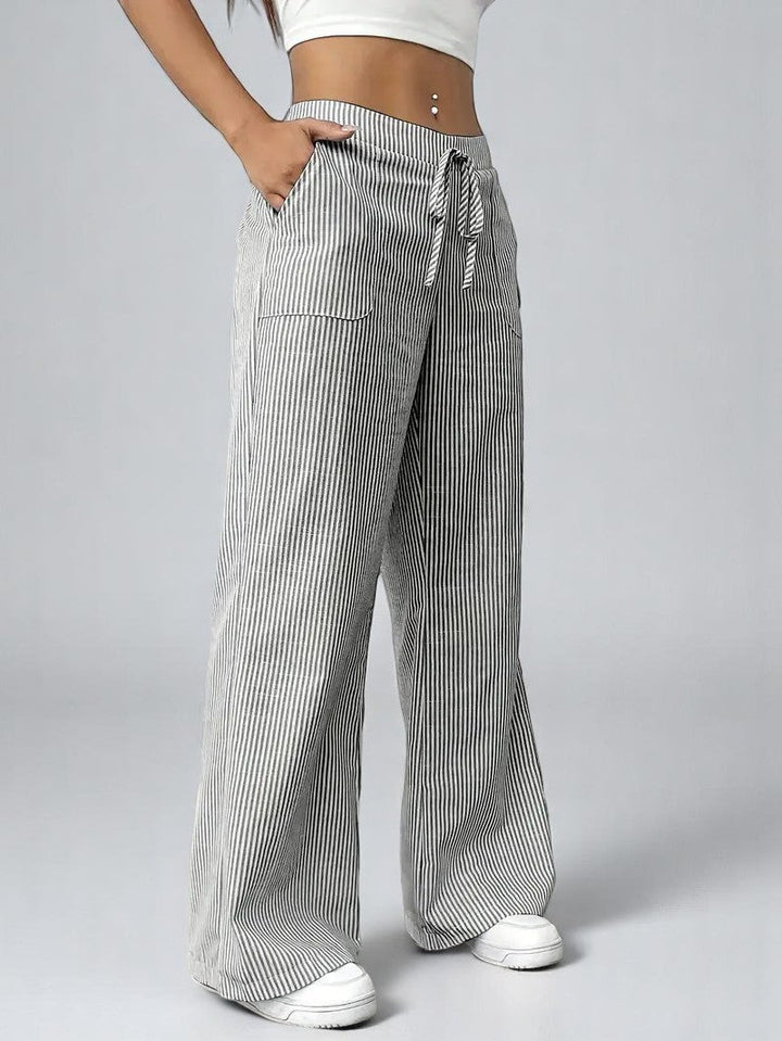 Monelle™ | Elegant Striped Trousers