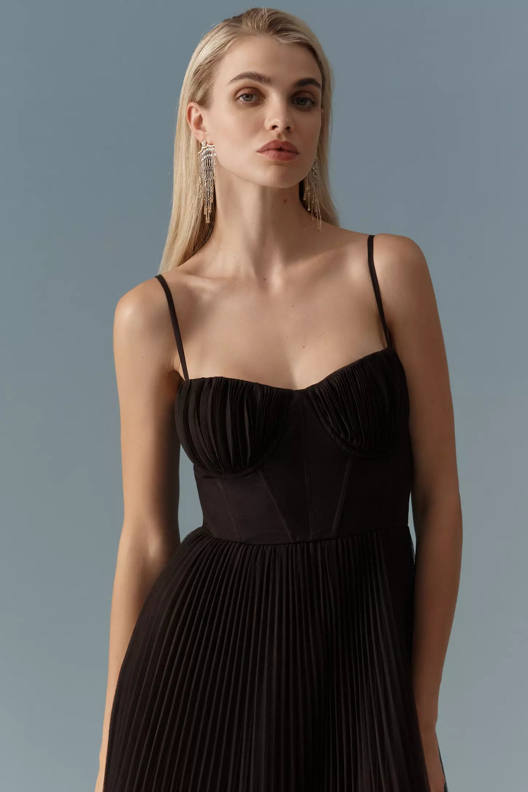 Amy | Flare Dress with Corset Top