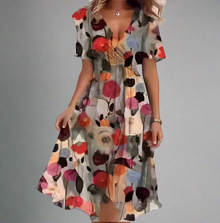 Ashley | Elegant Short Sleeve Dress