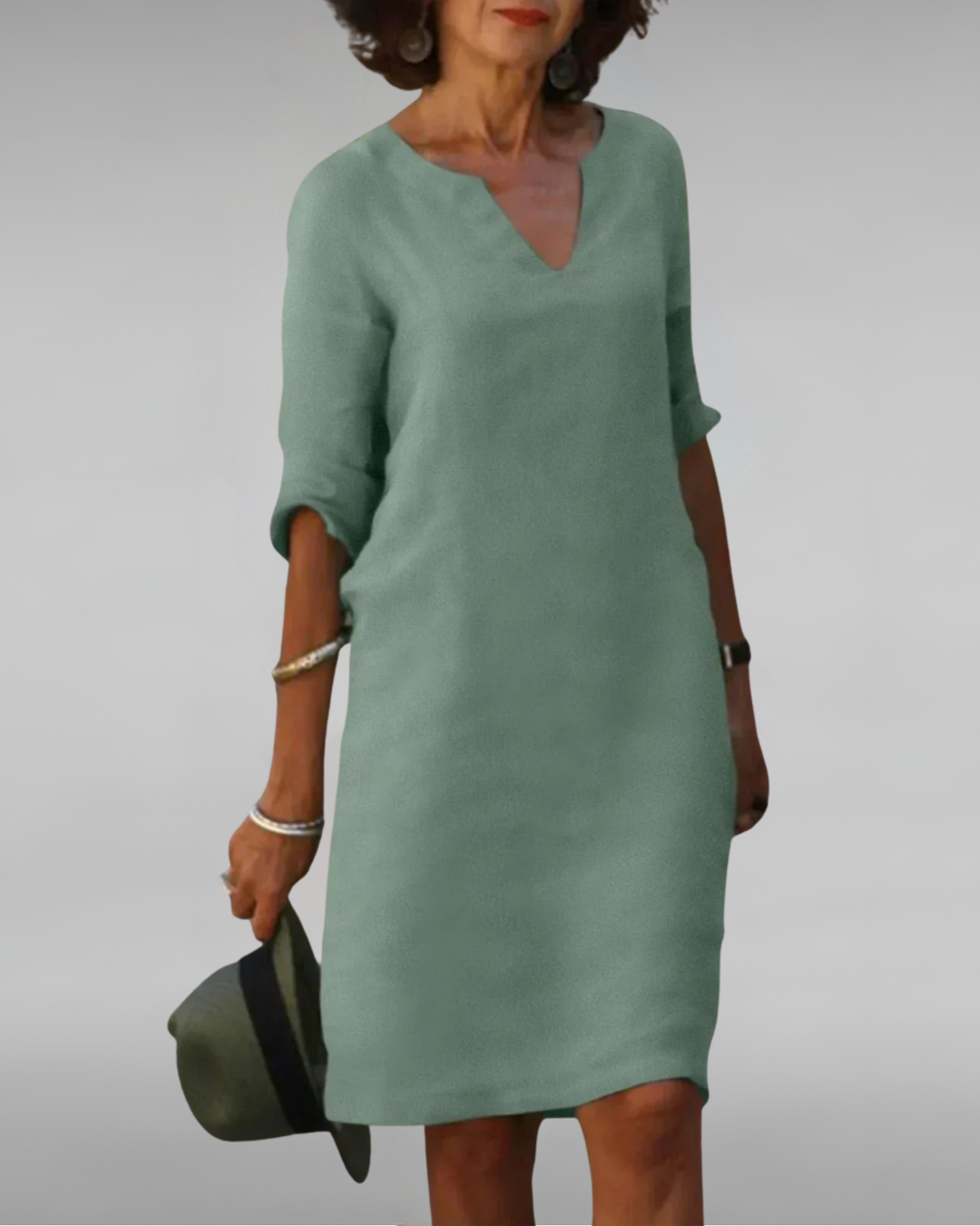 Lynda | Timeless V-Neck Dress